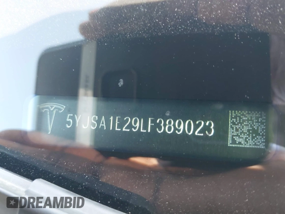 2020 Tesla Model S Long Range with VIN 5YJSA1E29LF389023, listed as a IAAI auction lot 42509364 with 93,070 mi miles and . Bid and sale history available at DreamBid. Image 9.