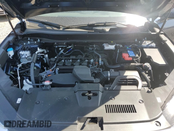 2025 Honda CR-V EX-L with VIN 2HKRS4H74SH454591, listed as a Copart auction lot 53691035 with 2,448 mi miles and Salvage Title. Bid and sale history available at DreamBid. Image 12.
