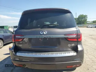 2024 Infiniti QX80 LUXE with VIN JN8AZ2AE7R9325614, listed as a Copart auction lot 59972514 with 8,594 mi miles and Salvage Title. Bid and sale history available at carsss.com. Image 6.
