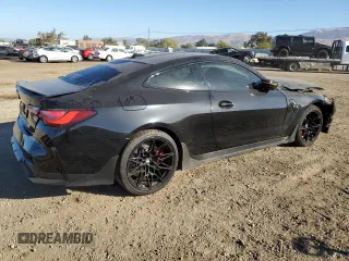 2024 BMW M4 with VIN WBS53AZ01RCP13984, listed as a Copart auction lot 75922154 with 2,904 mi miles and Salvage Title. Bid and sale history available at carsss.com. Image 3.