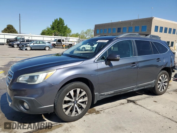 2015 Subaru Outback Limited z VIN 4S4BSENC1F3313824, wystawiony jako Copart lot #56659305 z przebiegiem 106 133 mil mil oraz Szkoda całkowita • Salvage title. Historia ofert i sprzedaży dostępna na DreamBid. Obrazek 1.