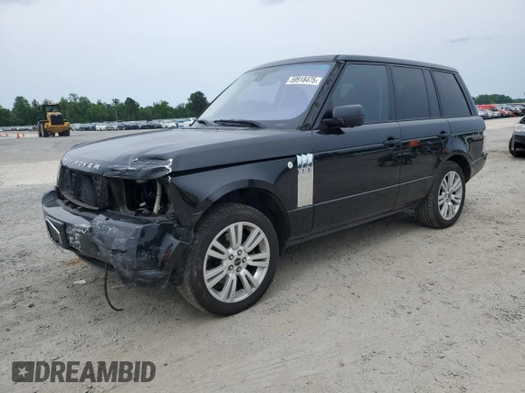 2012 Land Rover Range Rover HSE Lux with VIN SALMF1D41CA377298, listed as a Copart auction lot 59918475 with 127,905 mi miles and Salvage title. Bid and sale history available at DreamBid. Image 1.