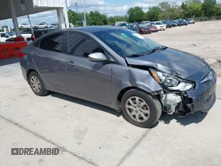 2014 Hyundai Accent GLS with VIN KMHCT4AE4EU661497, listed as a IAAI auction lot 41987134 with 129,508 mi miles. Bid and sale history available at carsss.com. Image 1.