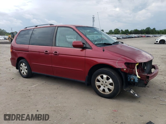 2003 Honda Odyssey EX z VIN 5FNRL18643B124601, wystawiony jako Copart lot #58769005 z przebiegiem 177 710 mil mil oraz Szkoda całkowita • Salvage title. Historia ofert i sprzedaży dostępna na DreamBid. Obrazek 4.