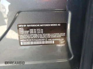 2016 BMW 7 Series 740i с VIN WBA7E2C51GG503912, выставлен на аукционе Copart как лот 47464895 с пробегом 160 322 миль миль и Списание • Salvage title. История ставок и продаж доступна на DreamBid. Изображение 12.