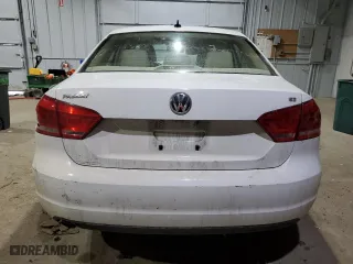 2013 Volkswagen Passat SE w/Sunroof with VIN 1VWBH7A3XDC019093, listed as a Copart auction lot 83589944 with 128,018 mi miles and Salvage Title. Bid and sale history available at carsss.com. Image 6.