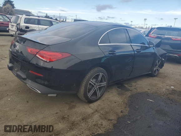 2020 Mercedes-Benz CLA 250 with VIN W1K5J4GB1LN084263, listed as a Copart auction lot 42341494 with Not Provided miles and . Bid and sale history available at DreamBid. Image 3.
