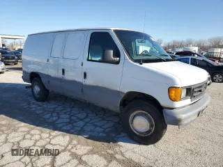 2005 Ford Econoline Cargo with VIN 1FTNE24L55HA07686, listed as a Copart auction lot 84955154 with Not Provided miles and Salvage Title. Bid and sale history available at carsss.com. Image 4.
