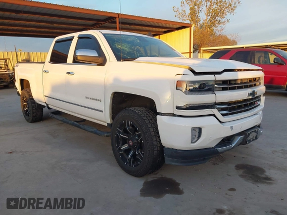 2016 Chevrolet Silverado 1500 LTZ with VIN 3GCUKSEJ0GG221628, listed as a IAAI auction lot 41276045 with 153,476 mi miles. Bid and sale history available at carsss.com. Image 1.
