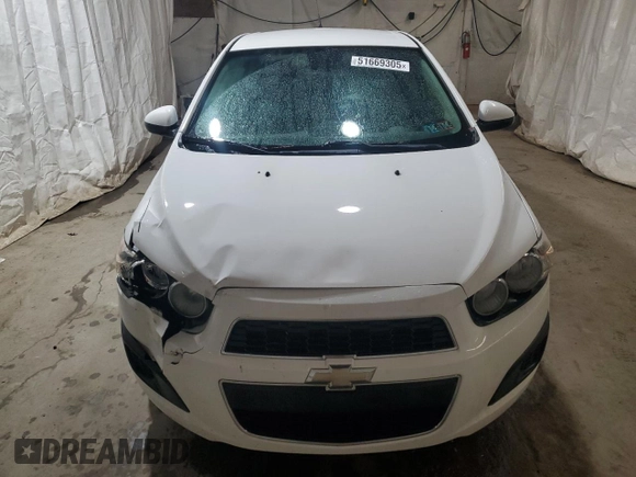 2013 Chevrolet Sonic LT with VIN 1G1JC5SG5D4215206, listed as a Copart auction lot 51669305 with 171,604 mi miles and Salvage Title. Bid and sale history available at DreamBid. Image 5.
