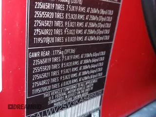 2019 Land Rover Range Rover Sport HSE Dynamic z VIN SALWV2SV3KA848928, wystawiony jako Copart lot #50221645 z przebiegiem 93 727 mil mil oraz Szkoda całkowita • Salvage title. Historia ofert i sprzedaży dostępna na DreamBid. Obrazek 13.