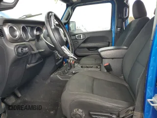 2021 Jeep Wrangler Unlimited Sahara High Altitude with VIN 1C4HJXEM3MW770622, listed as a Copart auction lot 76144874 with 71,886 mi miles and Salvage title. Bid and sale history available at DreamBid. Image 7.