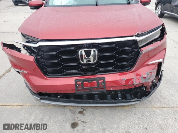 2023 Honda Pilot Elite with VIN 5FNYG1H87PB016383, listed as a Copart auction lot 43876635 with 0 mi miles and Salvage Title. Bid and sale history available at carsss.com. Image 12.