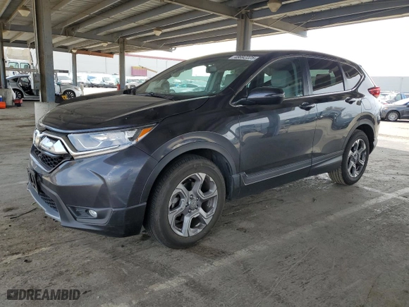 2017 Honda CR-V EX-L with VIN 7FARW1H88HE020245, listed as a Copart auction lot 48692225 with 52,490 mi miles and Salvage Title. Bid and sale history available at carsss.com. Image 1.