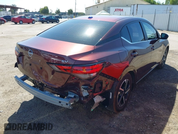 2024 Nissan Sentra SV with VIN 3N1AB8CV9RY379302, listed as a IAAI auction lot 42505057 with 4,839 mi miles and . Bid and sale history available at DreamBid. Image 4.