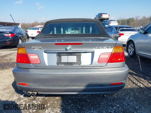 2004 BMW 3 Series 325Ci with VIN WBABW33404PL26897, listed as a IAAI auction lot 41007643 with 139,206 mi miles. Bid and sale history available at carsss.com. Image 16.