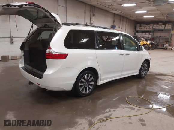 2019 Toyota Sienna XLE with VIN 5TDDZ3DCXKS224647, listed as a IAAI auction lot 41686896 with 93,453 mi miles and . Bid and sale history available at DreamBid. Image 4.