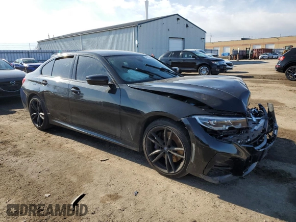 2020 BMW 3 Series 330i xDrive with VIN 3MW5R7J02L8B06976, listed as a Copart auction lot 46354815 with 78,329 mi miles and Salvage Title. Bid and sale history available at DreamBid. Image 4.