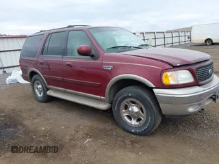 2000 Ford Expedition Eddie Bauer with VIN 1FMPU18L9YLC12229, listed as a IAAI auction lot 42773465 with 184,151 mi miles and . Bid and sale history available at DreamBid. Image 1.