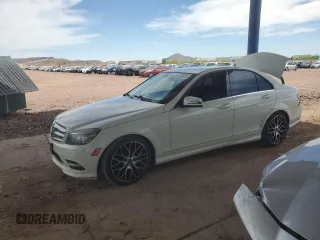 2011 Mercedes-Benz C with VIN WDDGF5EB2BA507943, listed as a Copart auction lot 52599975 with 123,581 mi miles and Salvage Title. Bid and sale history available at carsss.com. Image 1.
