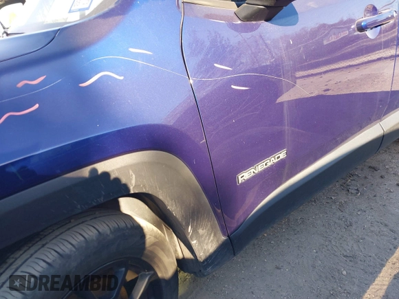 2020 Jeep Renegade Latitude z VIN ZACNJABBXLPL83917, wystawiony jako IAAI lot #41297530 z przebiegiem 41 264 mil mil oraz . Historia ofert i sprzedaży dostępna na DreamBid. Obrazek 20.