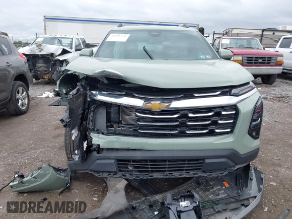 2025 Chevrolet Equinox AWD LT with VIN 3GNAXPEG0SL114558, listed as a IAAI auction lot 42306757 with 18,049 mi miles and . Bid and sale history available at DreamBid. Image 12.