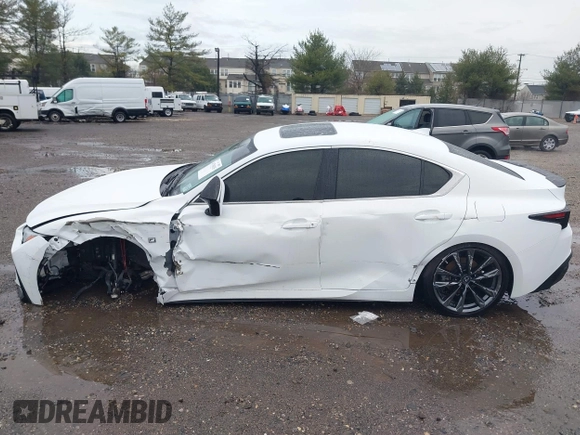 2022 Lexus IS 350 F Sport with VIN JTHGZ1E23N5024970, listed as a IAAI auction lot 41784335 with 17,914 mi miles and . Bid and sale history available at DreamBid. Image 14.