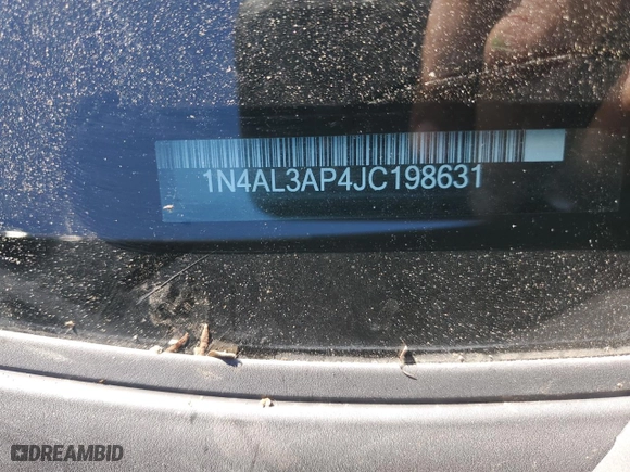 2018 Nissan Altima 2.5 SV with VIN 1N4AL3AP4JC198631, listed as a Copart auction lot 46456225 with 141,188 mi miles and Salvage Title. Bid and sale history available at carsss.com. Image 14.