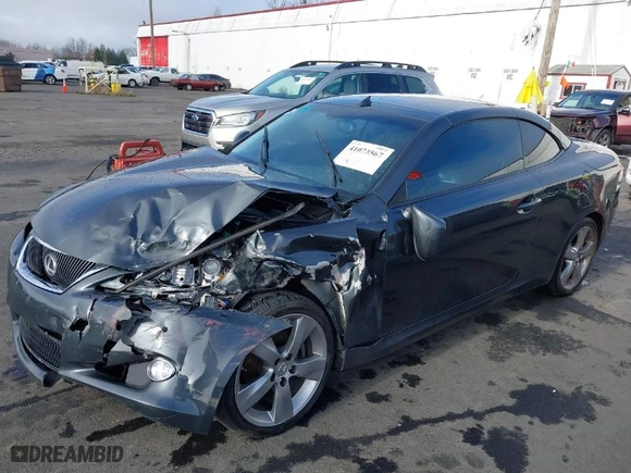 2011 Lexus IS 250C with VIN JTHFF2C24B2516790, listed as a IAAI auction lot 41073567 with 123615 miles. Bid and sale history available at carsss.com. Image 6.