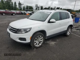 2017 Volkswagen Tiguan Wolfsburg Edition with VIN WVGRV7AX0HK003389, listed as a Copart auction lot 59709615 with 88,491 mi miles and Salvage title. Bid and sale history available at DreamBid. Image 1.