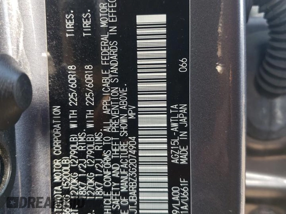 2016 Lexus NX 200t z VIN JTJBARBZ3G2074904, wystawiony jako Copart lot #60227225 z przebiegiem 175 200 mil mil oraz Szkoda całkowita • Salvage title. Historia ofert i sprzedaży dostępna na DreamBid. Obrazek 13.