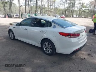 2016 Kia Optima LX with VIN KNAGT4L35G5088248, listed as a IAAI auction lot 41923519 with Not Provided miles. Bid and sale history available at carsss.com. Image 3.