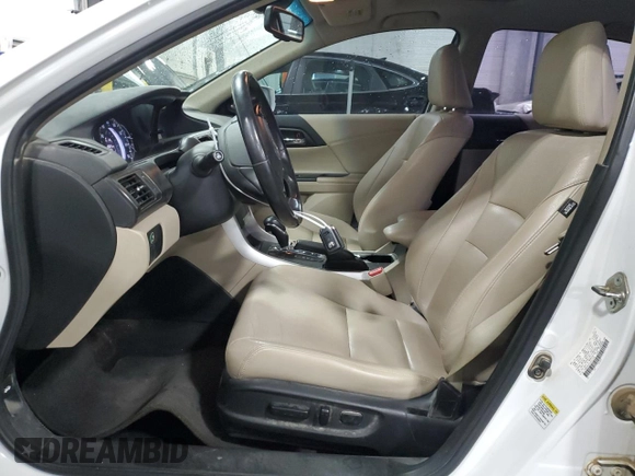 2015 Honda Accord EX-L z VIN 1HGCR2F81FA131728, wystawiony jako Copart lot #57579225 z przebiegiem 168 634 mil mil oraz Szkoda całkowita • Salvage title. Historia ofert i sprzedaży dostępna na DreamBid. Obrazek 7.