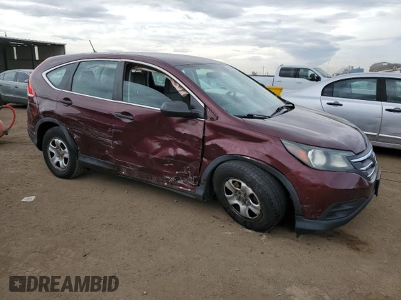 2014 Honda CR-V LX with VIN 5J6RM4H38EL072517, listed as a Copart auction lot 51525245 with 80,770 mi miles and Salvage Title. Bid and sale history available at carsss.com. Image 4.