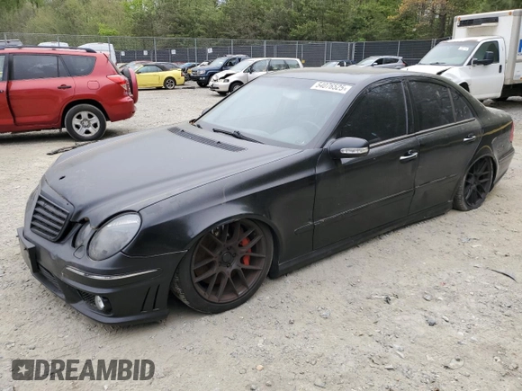 2004 Mercedes-Benz E 55 AMG with VIN WDBUF76J44A412106, listed as a Copart auction lot 54076525 with 166,081 mi miles and Clean Title. Bid and sale history available at DreamBid. Image 1.