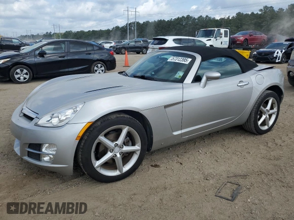 2007 Saturn Sky z VIN 1G8MB35B57Y135858, wystawiony jako Copart lot #57312395 z przebiegiem 46 140 mil mil oraz Szkoda całkowita • Salvage title. Historia ofert i sprzedaży dostępna na DreamBid. Obrazek 1.