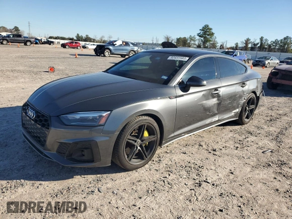 2022 Audi A5 Sportback S line Premium with VIN WAUDACF50NA031721, listed as a Copart auction lot 82432583 with 20,921 mi miles. Bid and sale history available at carsss.com. Image 1.
