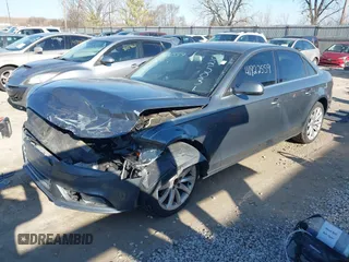 2013 Audi A4 Premium Plus with VIN WAUFFAFL5DN025031, listed as a IAAI auction lot 41822559 with 134,756 mi miles. Bid and sale history available at carsss.com. Image 2.