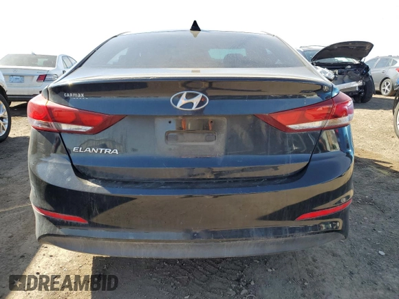 2017 Hyundai Elantra SE with VIN 5NPD84LF5HH152257, listed as a Copart auction lot 47344035 with 44,343 mi miles and Salvage Title. Bid and sale history available at DreamBid. Image 6.