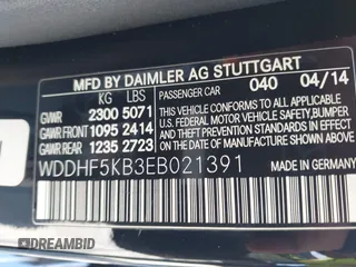 2014 Mercedes-Benz E 350 Sport с VIN WDDHF5KB3EB021391, выставлен на аукционе IAAI как лот 41947558 с пробегом Не указан миль и . История ставок и продаж доступна на DreamBid. Изображение 9.