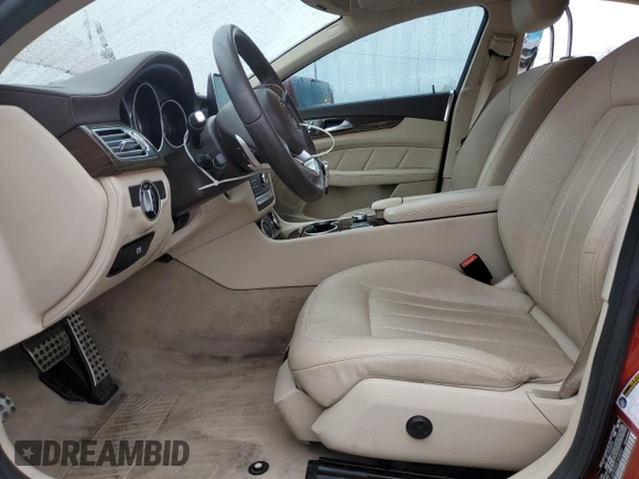 2016 Mercedes-Benz CLS 400 with VIN WDDLJ6FBXGA160533, listed as a Copart auction lot 56072865 with 62,687 mi miles and Salvage title. Bid and sale history available at DreamBid. Image 7.