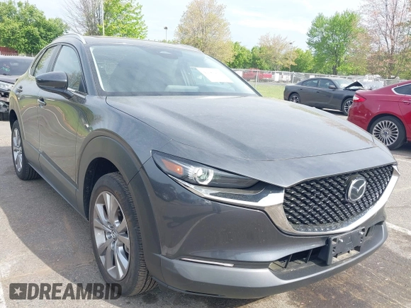 2024 Mazda CX-30 S Carbon Edition with VIN 3MVDMBCM5RM665341, listed as a IAAI auction lot 42180459 with 4,496 mi miles and . Bid and sale history available at DreamBid. Image 1.