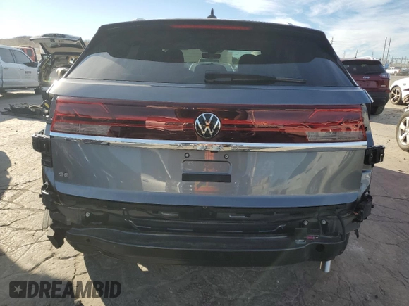 2024 Volkswagen Atlas SE with VIN 1V2DE2CA3RC244772, listed as a Copart auction lot 81523574 with 7,369 mi miles and Salvage title. Bid and sale history available at DreamBid. Image 6.
