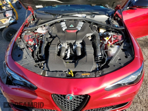 2023 Alfa Romeo Giulia Quadrifoglio with VIN ZARFAMEV2P7673589, listed as a Copart auction lot 85325654 with 14,944 mi miles and Salvage title. Bid and sale history available at DreamBid. Image 11.