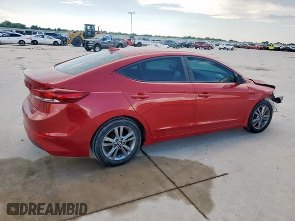 2017 Hyundai Elantra SE with VIN 5NPD84LF6HH009401, listed as a Copart auction lot 62397005 with 81,254 mi miles and Salvage title. Bid and sale history available at DreamBid. Image 3.