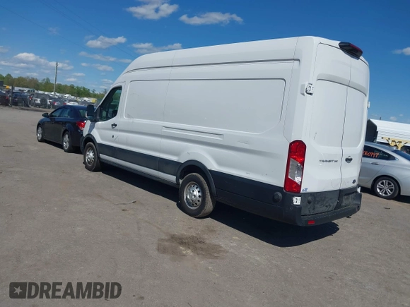 2022 Ford Transit Cargo with VIN 1FTBW3X80NKA69156, listed as a IAAI auction lot 42059236 with 100,096 mi miles and . Bid and sale history available at DreamBid. Image 3.