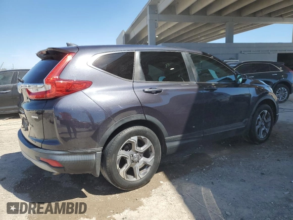 2017 Honda CR-V EX with VIN 7FARW1H57HE022851, listed as a Copart auction lot 49784755 with 108,953 mi miles and Salvage Title. Bid and sale history available at carsss.com. Image 3.