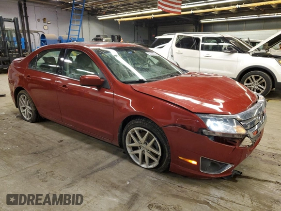 2010 Ford Fusion SEL with VIN 3FAHP0JA0AR239335, listed as a Copart auction lot 86290354 with 28,915 mi miles and Salvage Title. Bid and sale history available at DreamBid. Image 4.