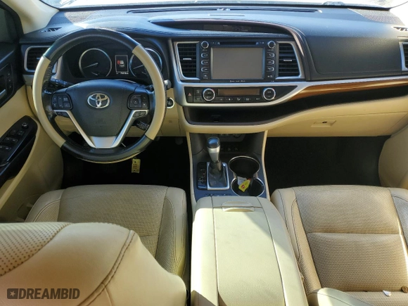 2017 Toyota Highlander Limited with VIN 5TDDZRFH8HS472223, listed as a Copart auction lot 86895504 with 74,418 mi miles and Salvage Title. Bid and sale history available at carsss.com. Image 8.