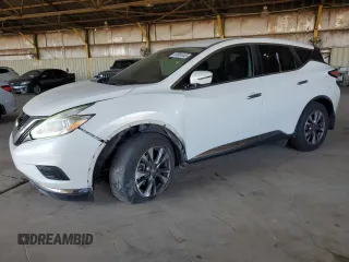 2017 Nissan Murano SV with VIN 5N1AZ2MG8HN142927, listed as a Copart auction lot 44061845 with 154,981 mi miles and Salvage Title. Bid and sale history available at carsss.com. Image 1.
